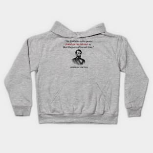 Funny Abraham Lincoln History Teacher Internet Quotes Kids Hoodie